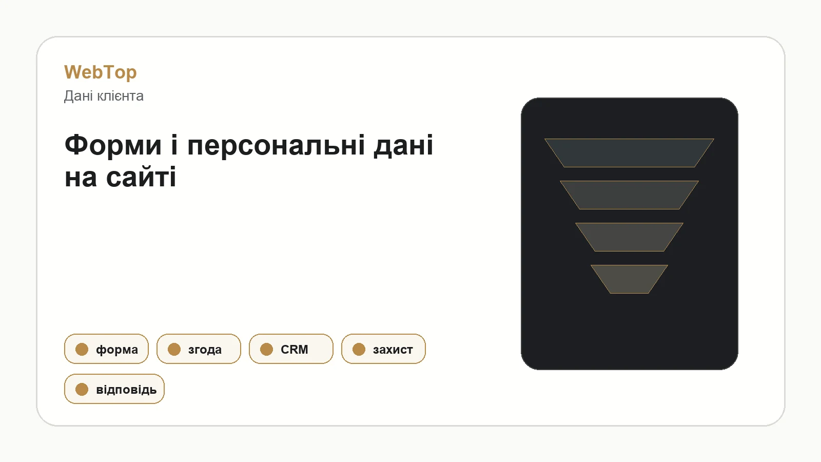 Графічний блок WebTop про форми, згоду і безпеку персональних даних