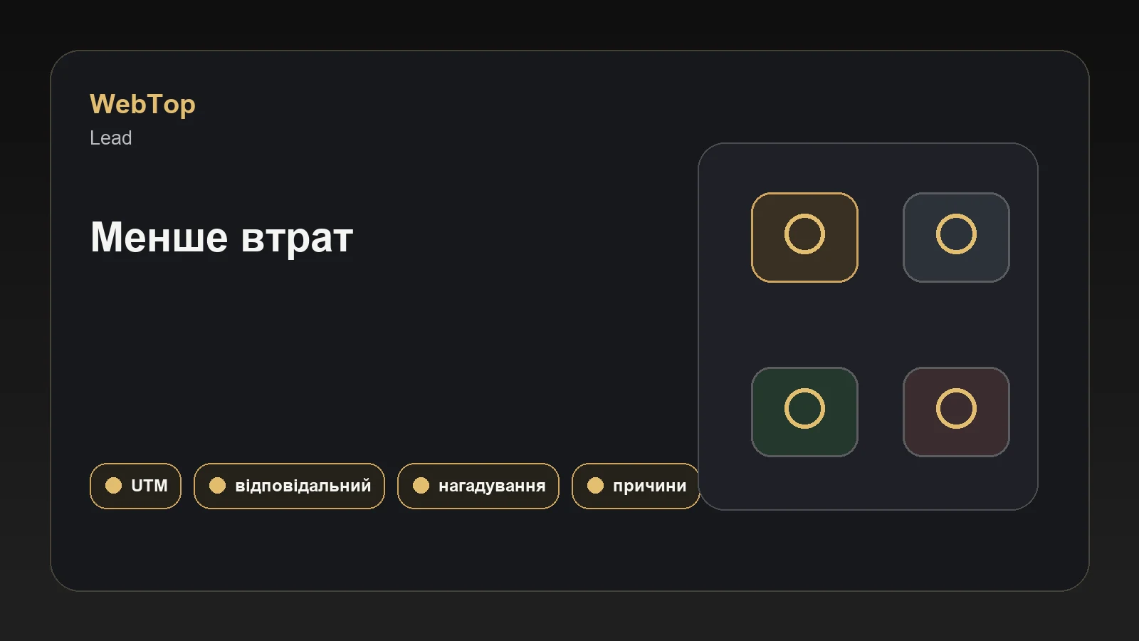 Інфографіка WebTop про правила роботи з лідами