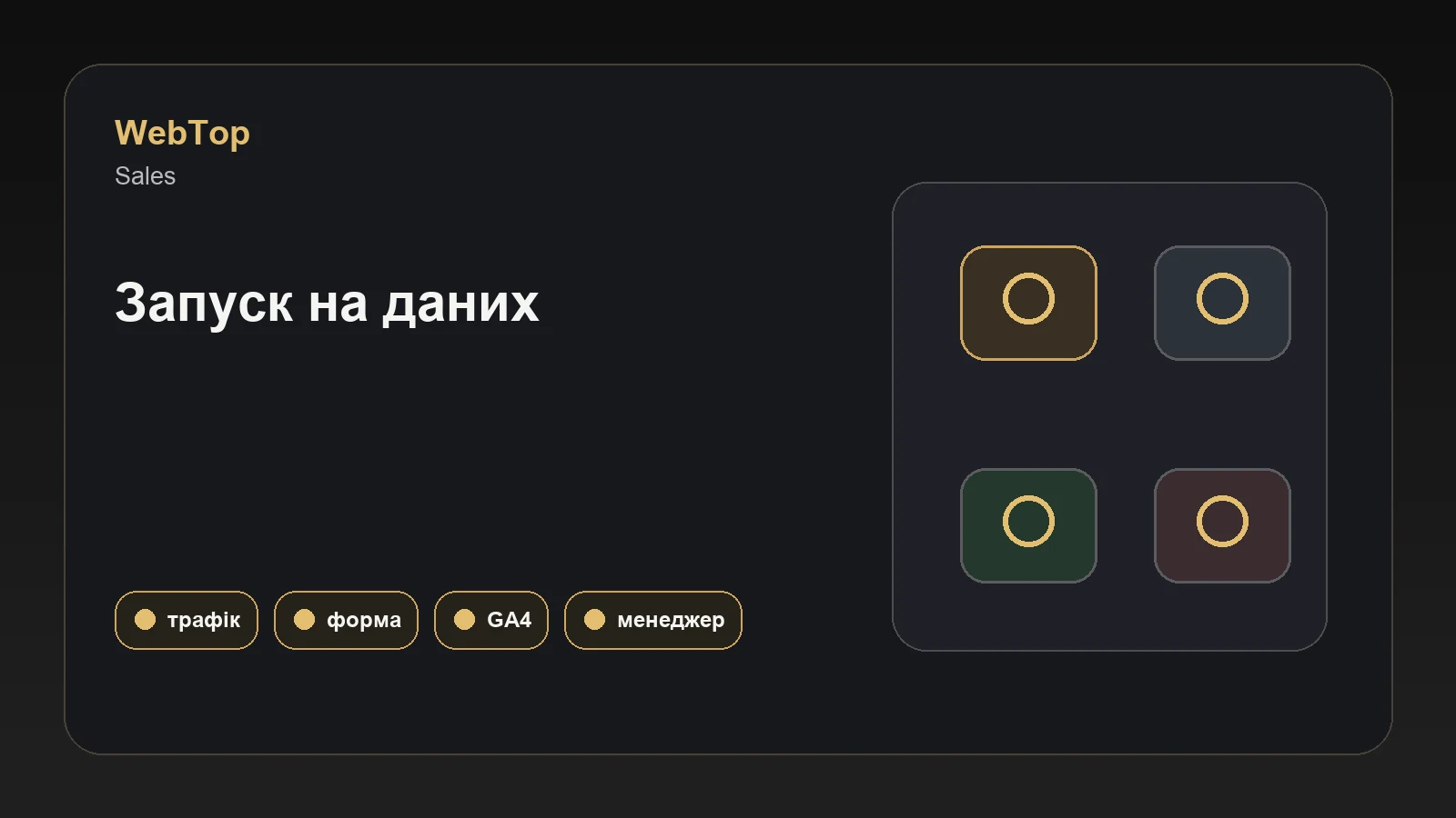 Інфографіка WebTop про перші продажі з сайту