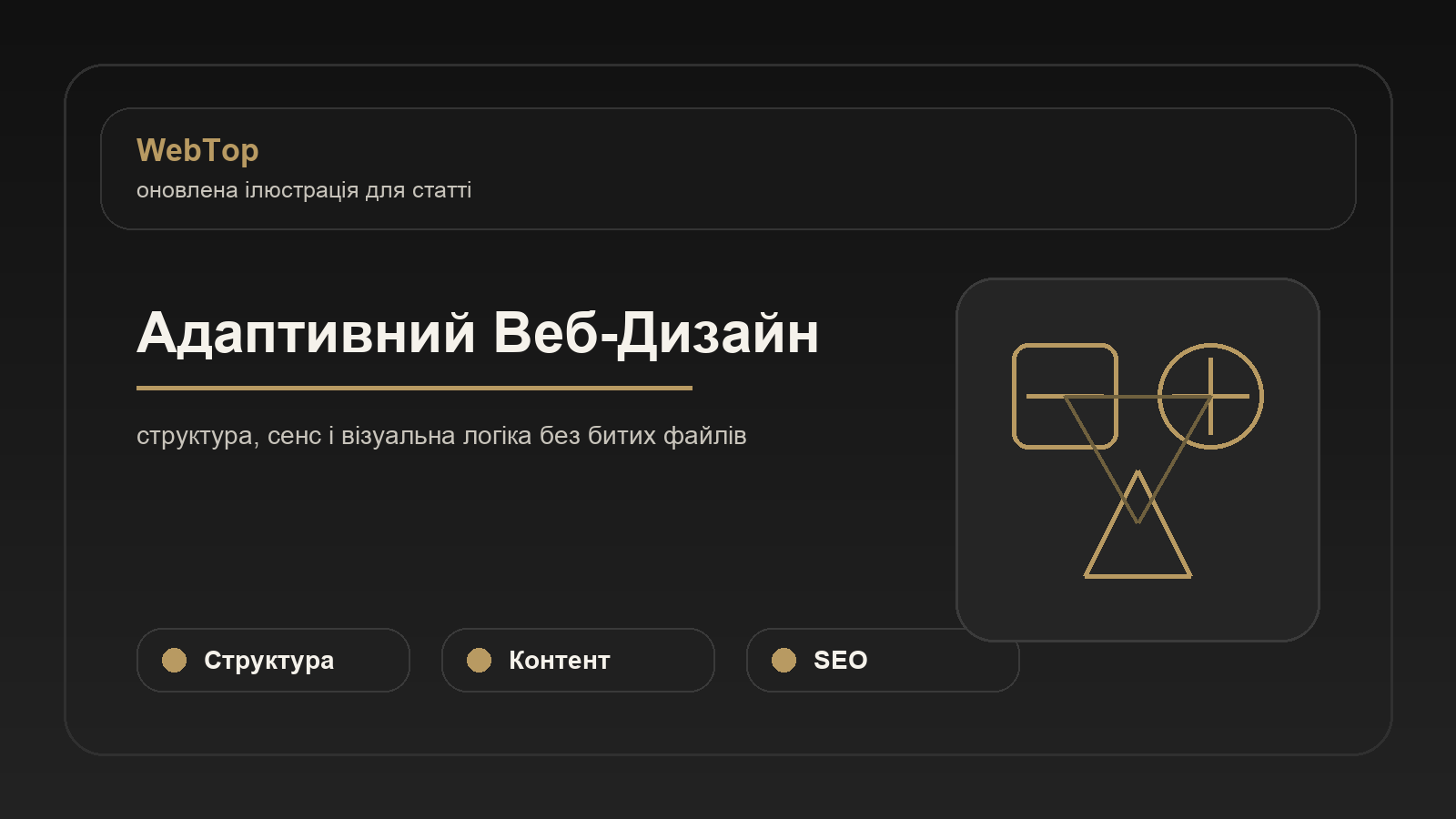 Адаптивний Веб-Дизайн - ілюстрація WebTop