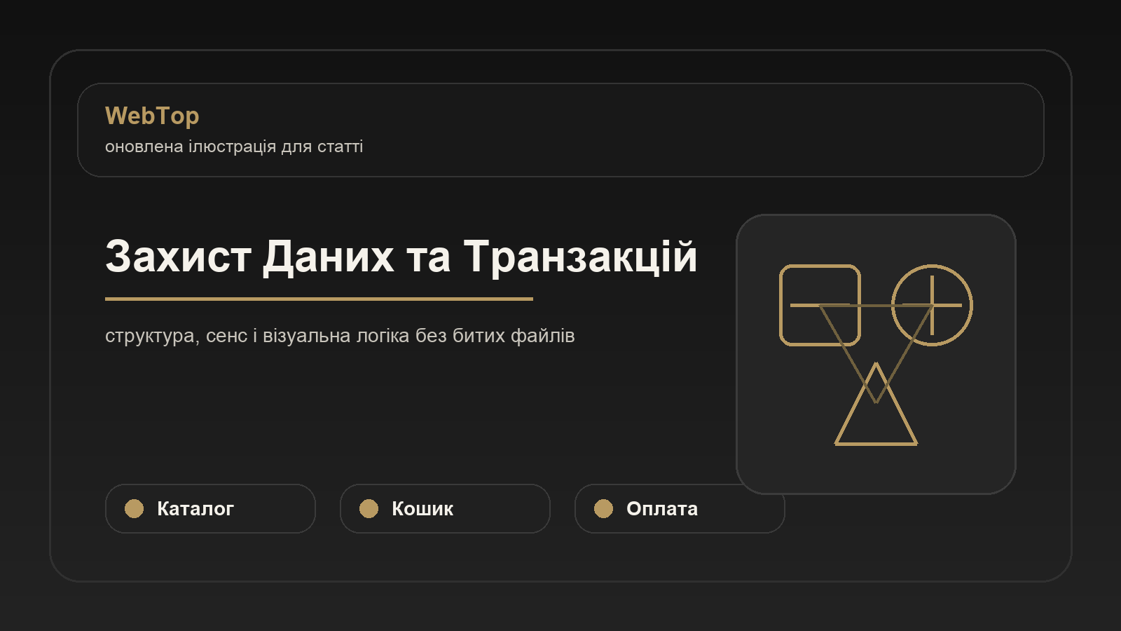Захист Даних та Транзакцій - ілюстрація WebTop
