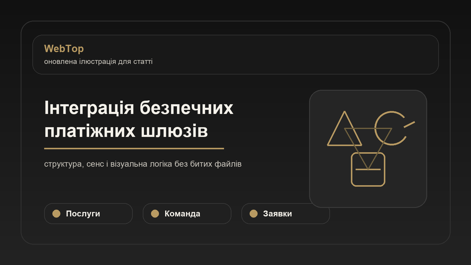 Інтеграція безпечних платіжних шлюзів - ілюстрація WebTop