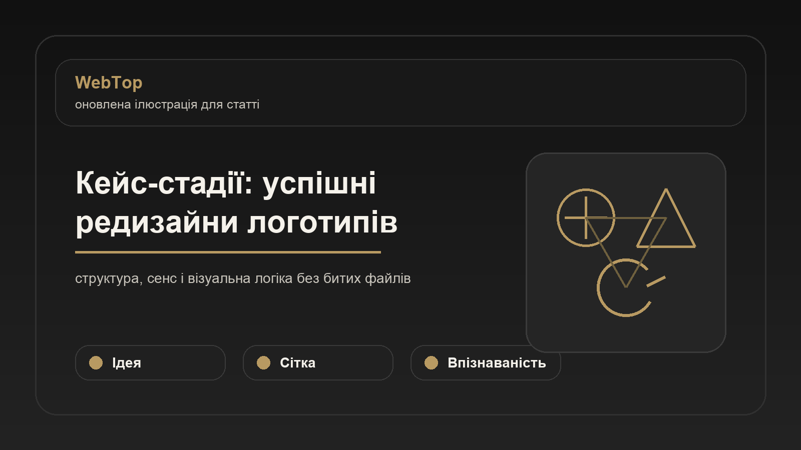 Кейс-стадії: успішні редизайни логотипів - ілюстрація WebTop