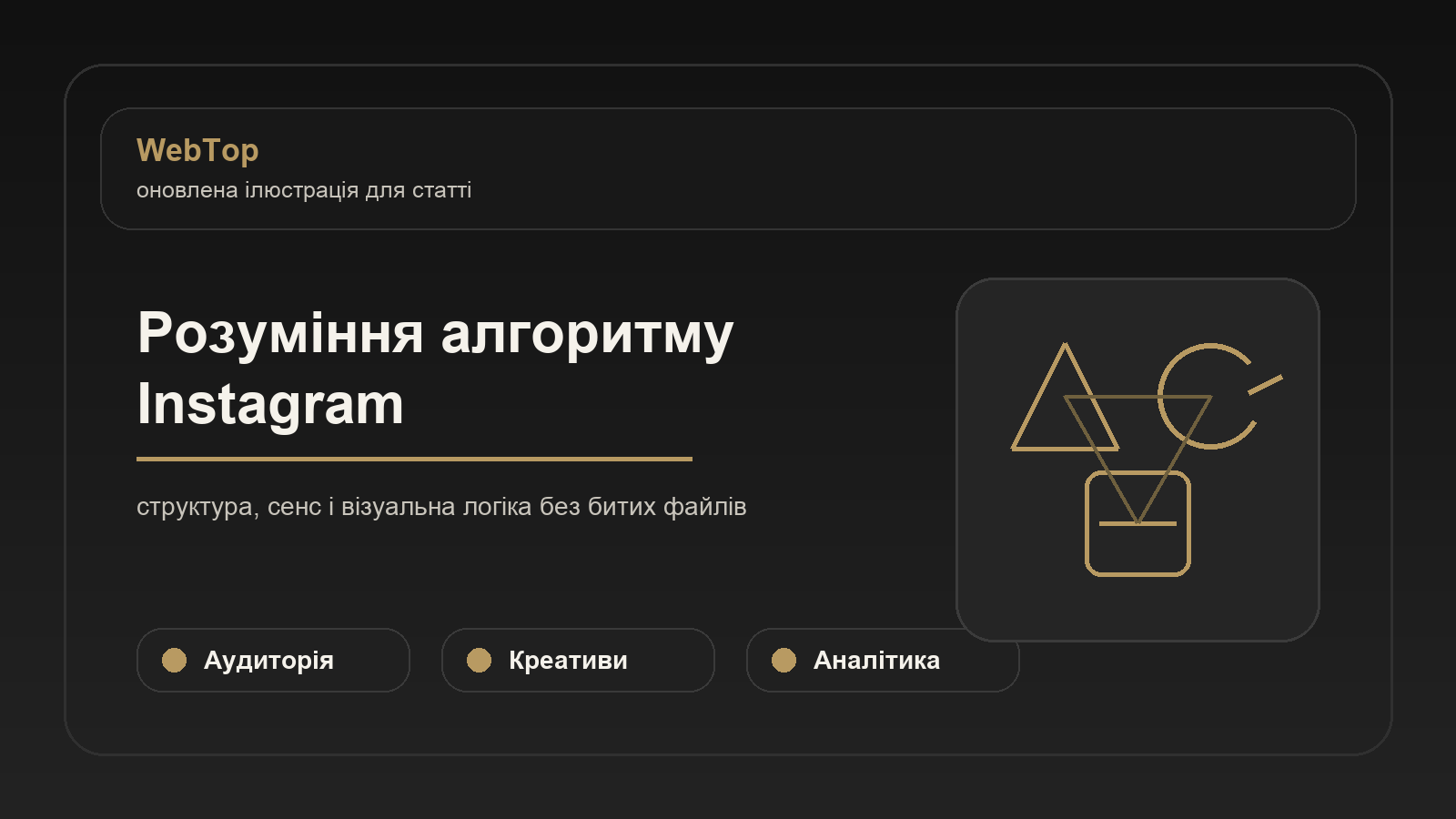 Розуміння алгоритму Instagram - ілюстрація WebTop