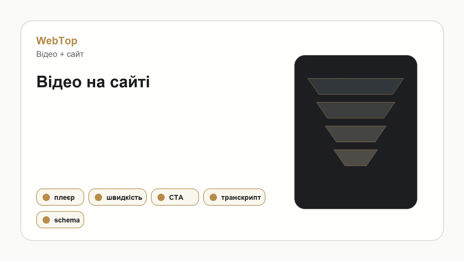 Графічний блок WebTop про використання відео на сайті