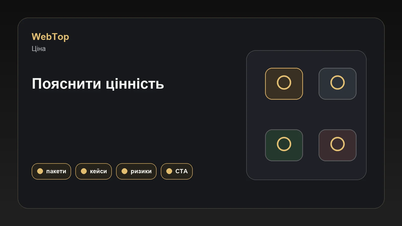 Інфографіка WebTop про роботу із запереченнями щодо ціни