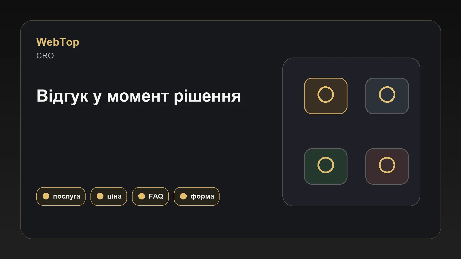 Інфографіка WebTop про розміщення відгуків на сайті