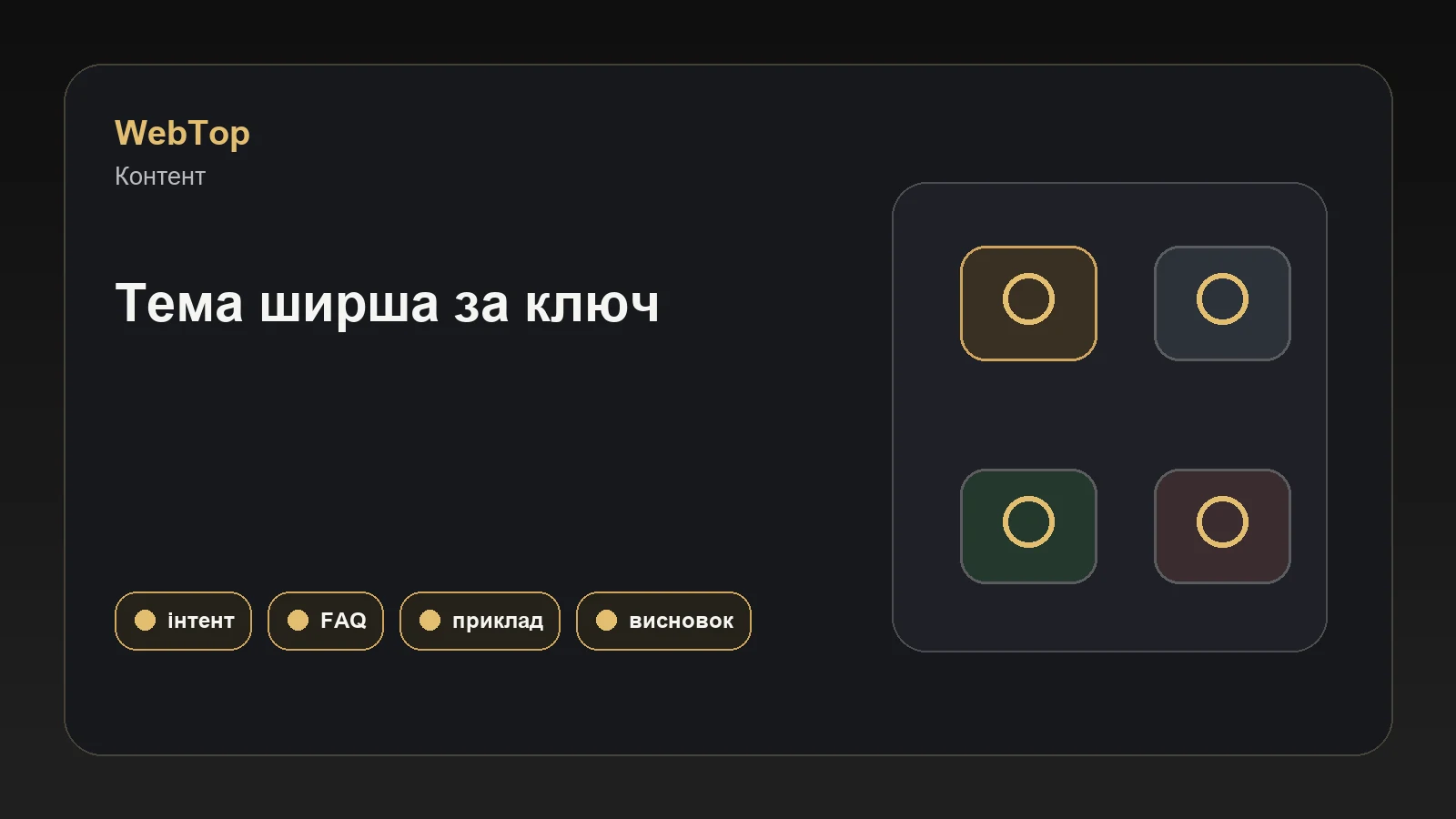 Графічний блок WebTop про LSI-контекст у SEO-копірайтингу