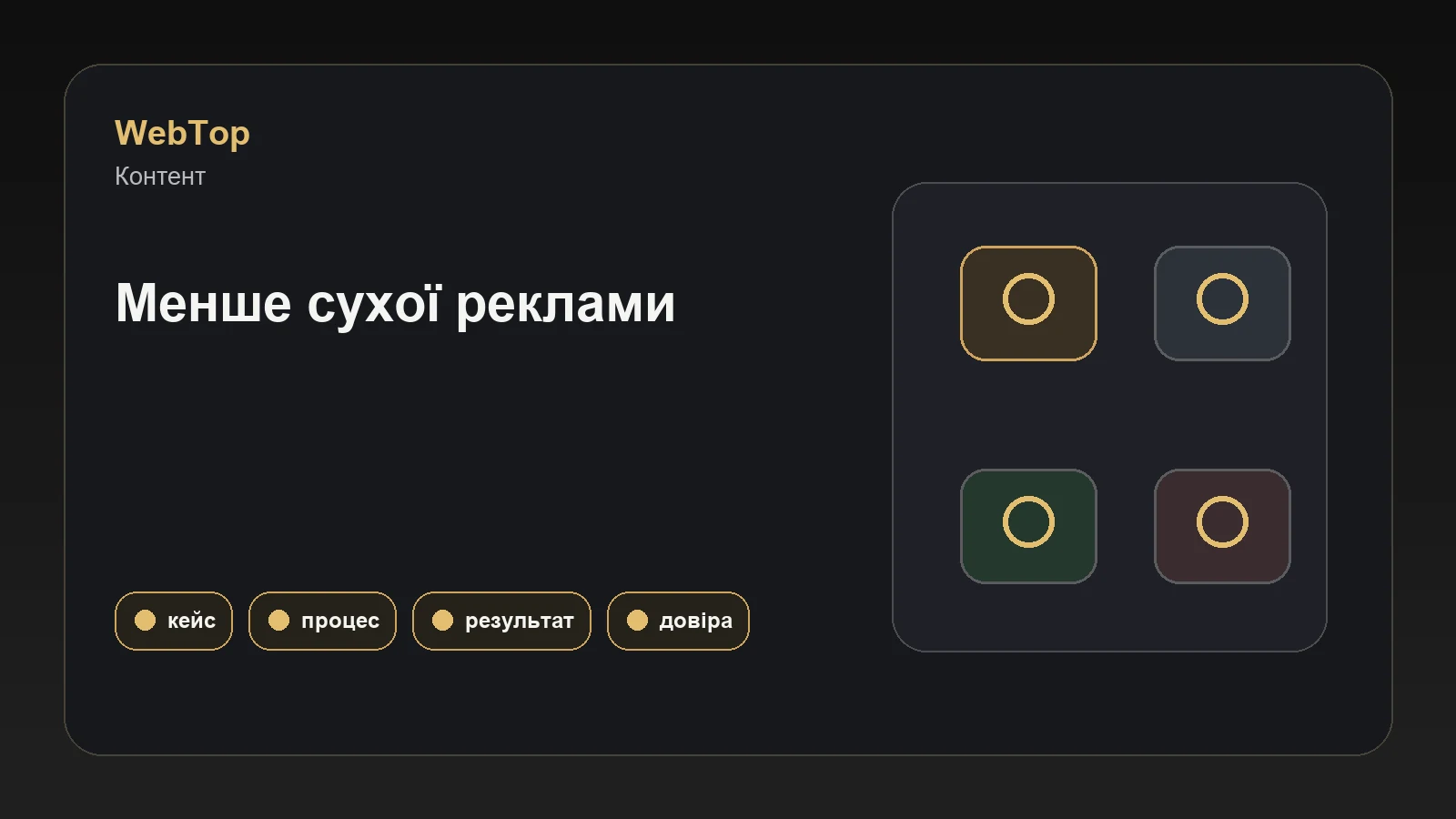 Інфографіка WebTop про структуру історії на сайті
