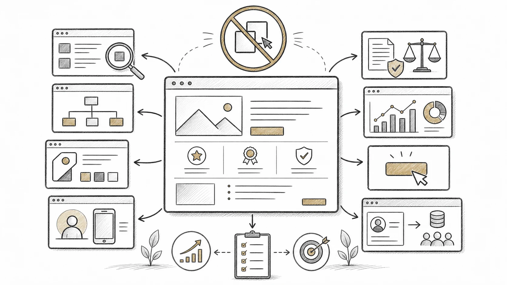 Схема WebTop про конкурентний аналіз сайту без копіювання