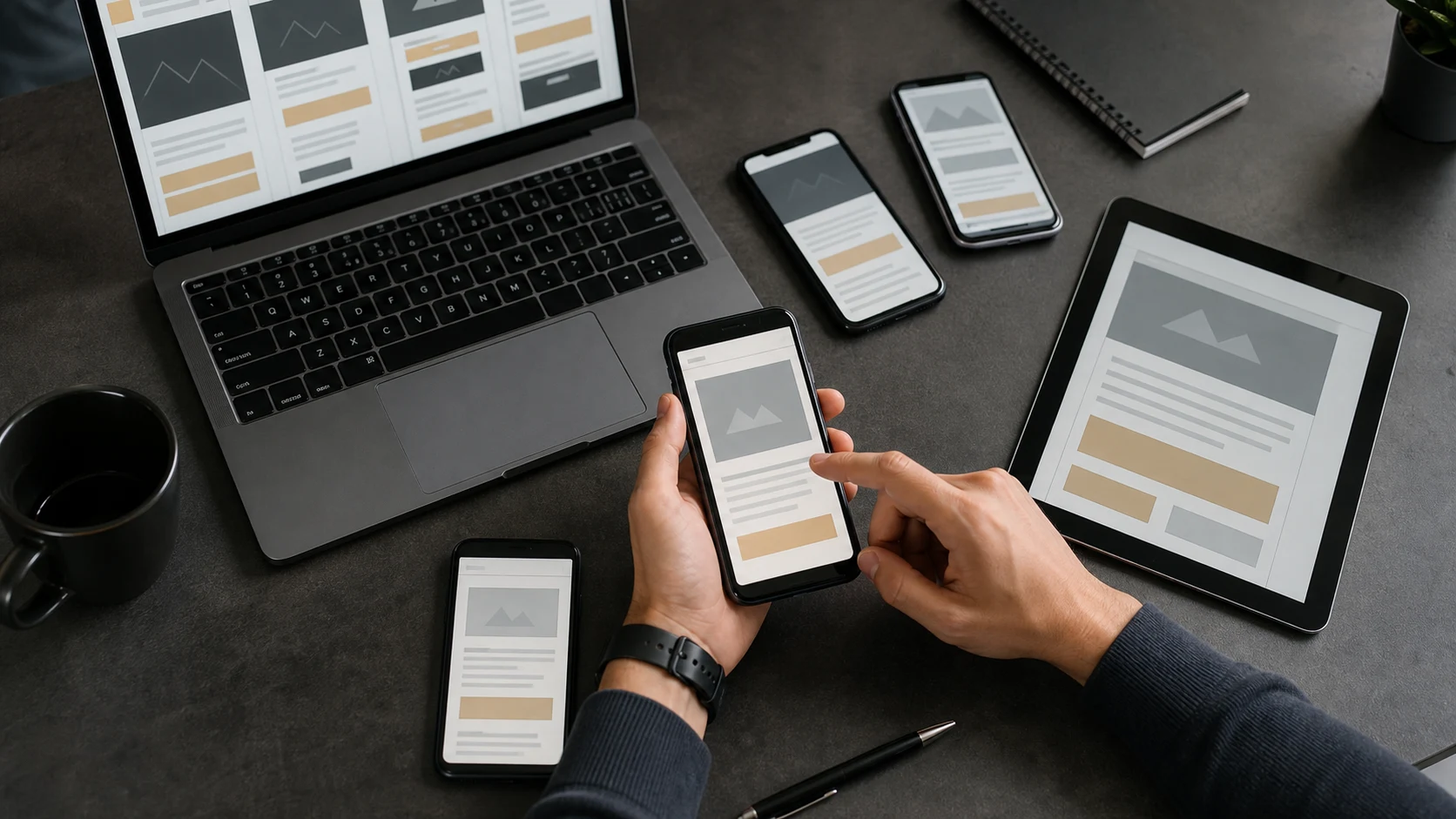 Тестування адаптивності сайту на смартфонах і планшеті