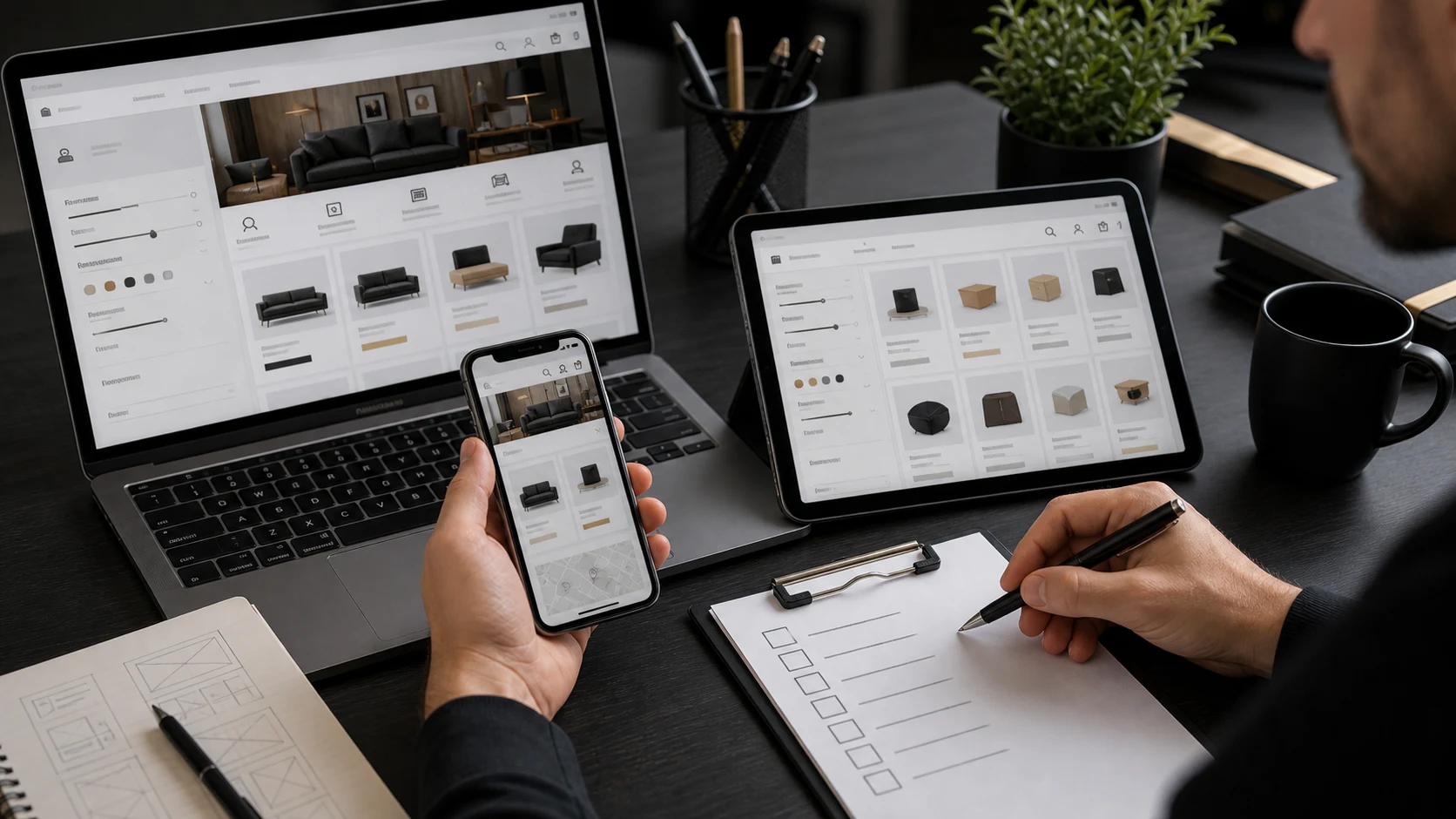 Перевірка форм, фільтрів, кнопок і навігації на desktop і mobile