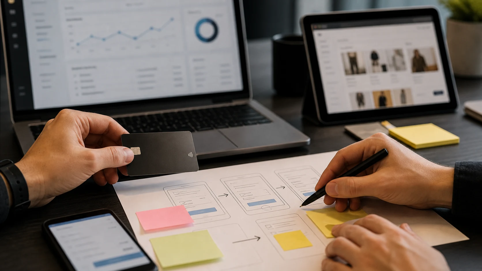 Планування платіжного сценарію на лендингу з аналітикою й CRM